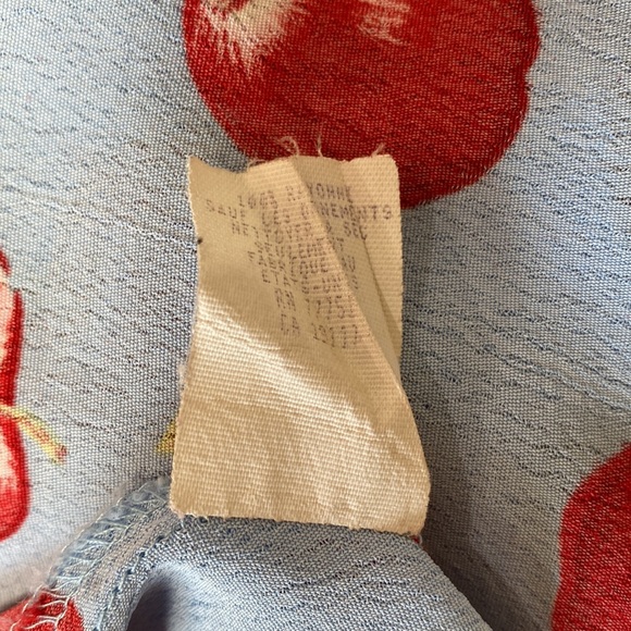 Vintage 90s Y2K π Betsey Johnson Apple Cup Of Coffee Fruit Dress, Size Small - Picture 11 of 11